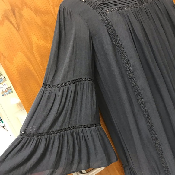 NWT the Loft navy blue dress flowy - Picture 3 of 5